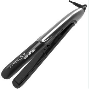 H2PRO Silk Bohemian 1" 450℉ Ceramic Tourmaline Styling Iron Nano HI-TECH Blk G
